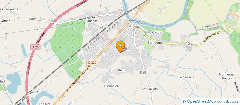 localisation de l'entreprise MADAME CENDRINE COUSTOU  REALVILLE