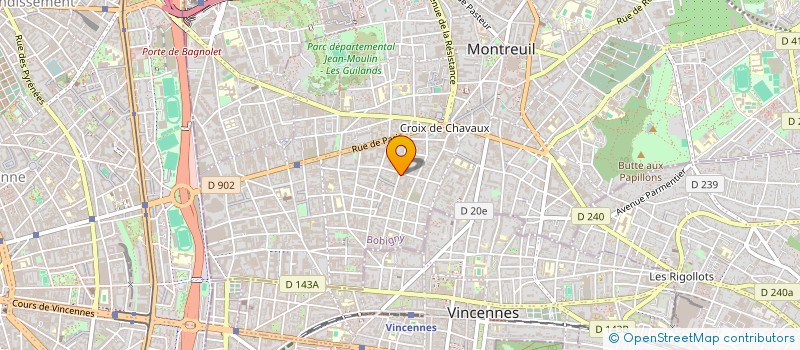 localisation de l'entreprise MADAME CENDRINE CURE à MONTREUIL