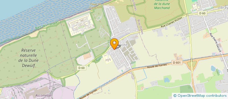 localisation de l'entreprise MADAME CENDRINE DESAEGHER  ZUYDCOOTE