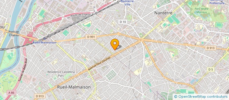 localisation de l'entreprise MADAME CENDRINE DIEU à NANTERRE