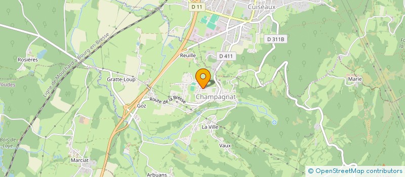 localisation de l'entreprise MADAME CENDRINE DUPUIS  CHAMPAGNAT
