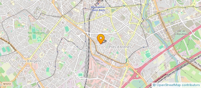 localisation de l'entreprise MADAME CENDRINE ESCALLIER à MONTPELLIER