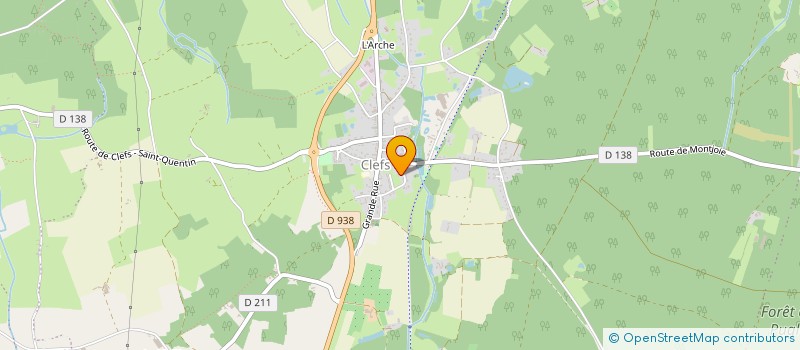 localisation de l'entreprise MADAME CENDRINE HOUDBINE  BAUGE-EN-ANJOU