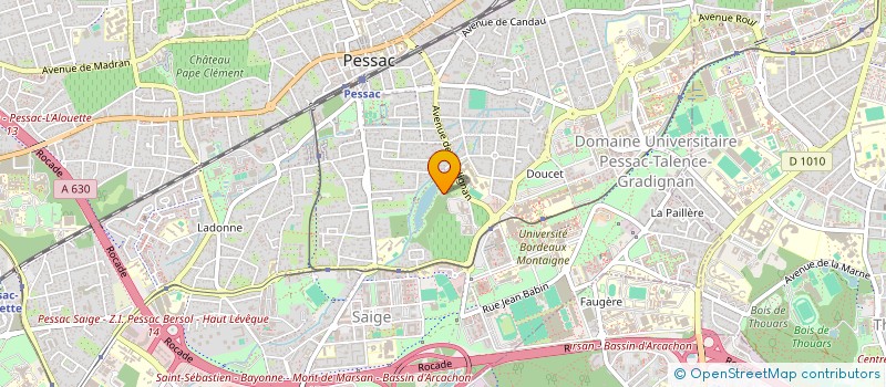 localisation de l'entreprise MADAME CENDRINE JACQUOT à PESSAC