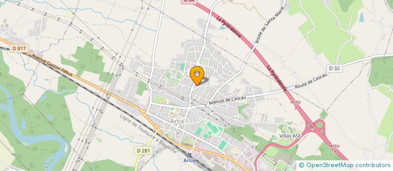 localisation de l'entreprise MADAME CENDRINE LACAU  ARTIX