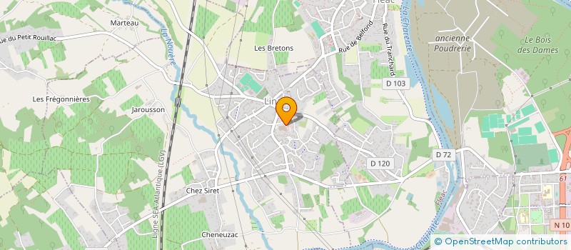 localisation de l'entreprise MADAME CENDRINE LETESSIER à LINARS