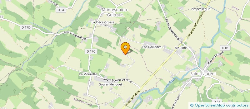 localisation de l'entreprise MADAME CENDRINE LEVEQUE  AGASSAC