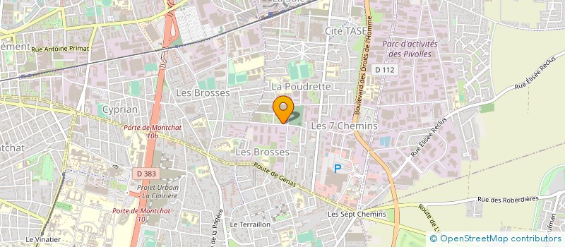 localisation de l'entreprise MADAME CENDRINE LORGE à VAULX-EN-VELIN