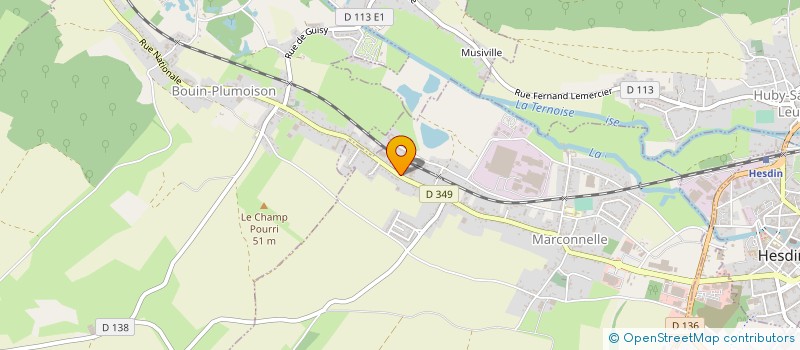 localisation de l'entreprise MADAME CENDRINE MARCHAL  MARCONNELLE