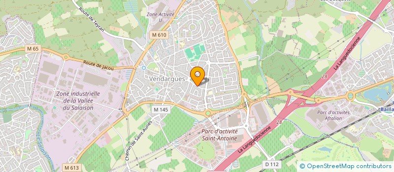 localisation de l'entreprise MADAME CENDRINE MATHIEU à VENDARGUES