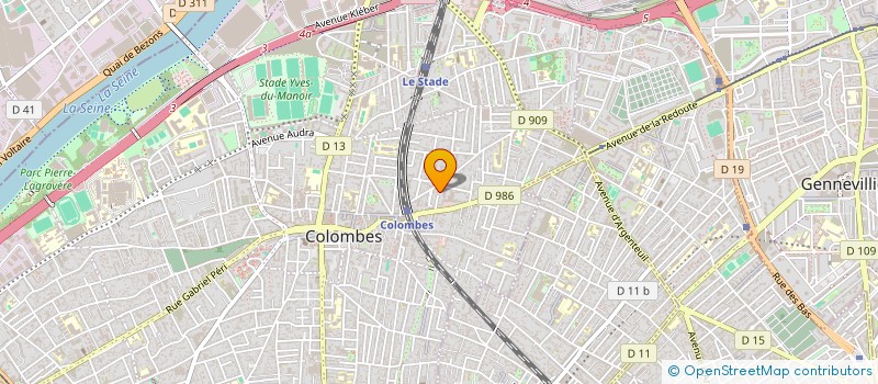 localisation de l'entreprise MADAME CENDRINE NEE à COLOMBES