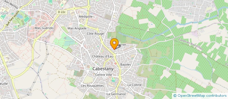 localisation de l'entreprise MADAME CENDRINE PELLEQUER  CABESTANY