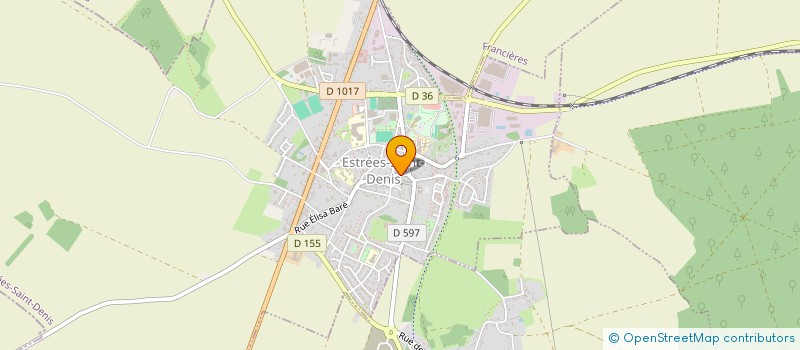 localisation de l'entreprise MADAME CENDRINE WAROQUIER  ESTREES-SAINT-DENIS