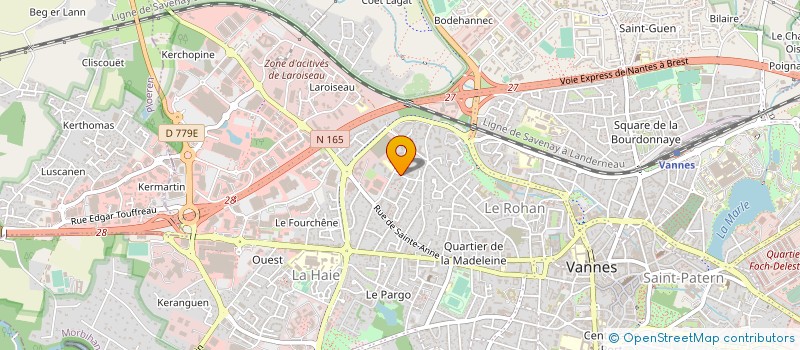 localisation de l'entreprise MADAME CEPHYSE SALOMON à VANNES