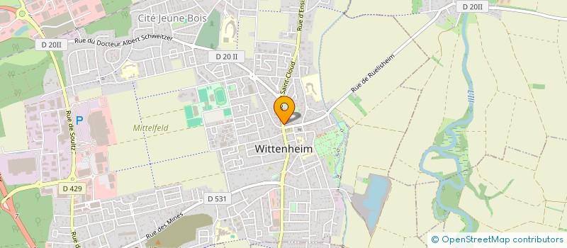 localisation de l'entreprise MADAME CEREN BAGCI  WITTENHEIM