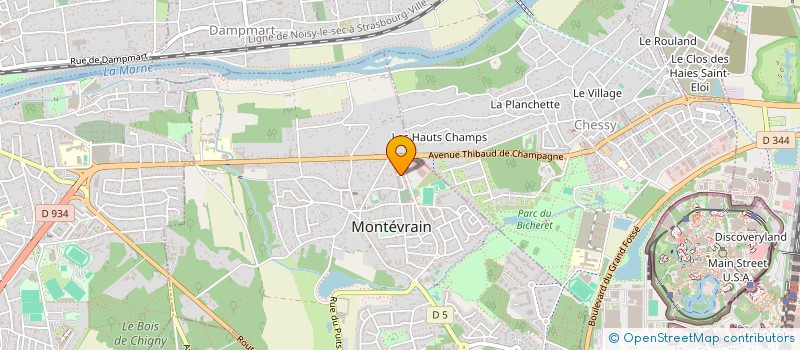 localisation de l'entreprise MADAME CERENA FERNANDES  MONTEVRAIN