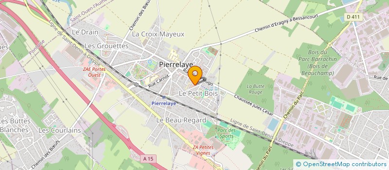 localisation de l'entreprise MADAME CERINA TOUATI  PIERRELAYE