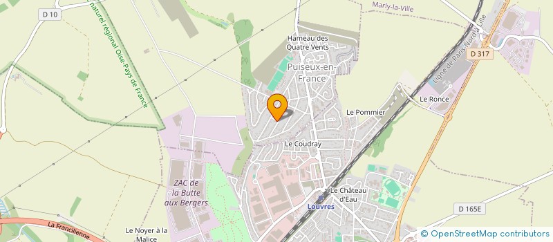 localisation de l'entreprise MADAME CERINE LASSOUED  PUISEUX-EN-FRANCE