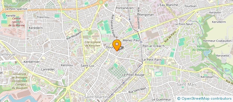 localisation de l'entreprise MADAME CERISE BUSTARRET à BREST