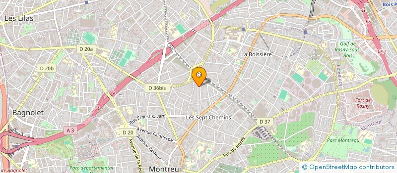 localisation de l'entreprise MADAME CERISE HEURTEUR à MONTREUIL