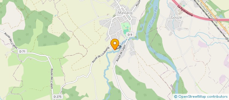 localisation de l'entreprise MADAME CERISE SARRET  MASLACQ