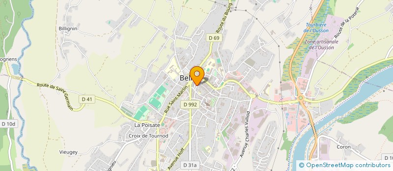 localisation de l'entreprise MADAME CESAR GAILLARD  BELLEY