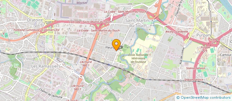 localisation de l'entreprise MADAME CESAR MONTEYROL  TOULOUSE