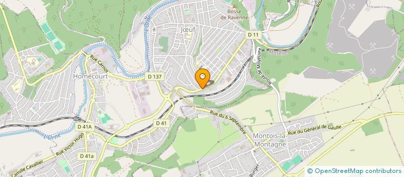 localisation de l'entreprise MADAME CESARINA BIAGINI  JUF