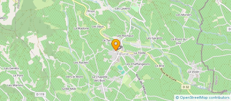 localisation de l'entreprise MADAME CESARINE BOURDON à FLEURIE