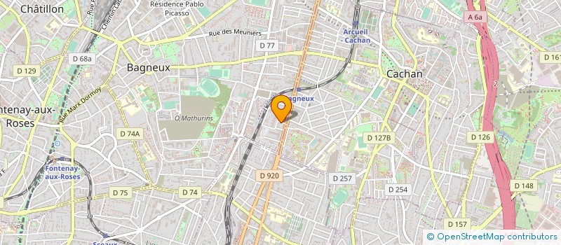 localisation de l'entreprise MADAME CEZESLAW ZGLINSKI à BAGNEUX
