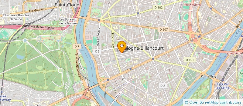 localisation de l'entreprise MADAME CH JULLIEN DE POMMEROL  BOULOGNE-BILLANCOURT