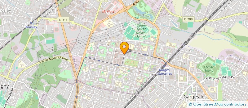 localisation de l'entreprise MADAME CH RALAINARIVO à SARCELLES