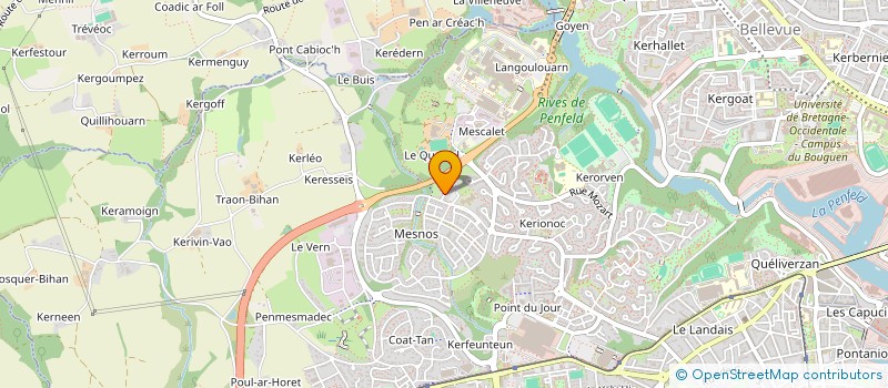 localisation de l'entreprise MADAME CHABINE TECHER à BREST