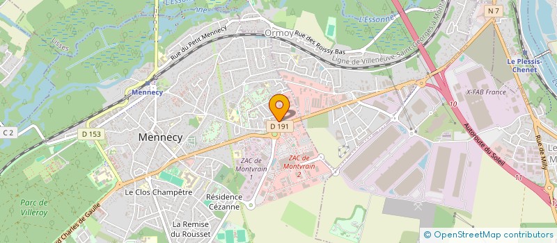 localisation de l'entreprise MADAME CHADIA BEN AMAR à MENNECY