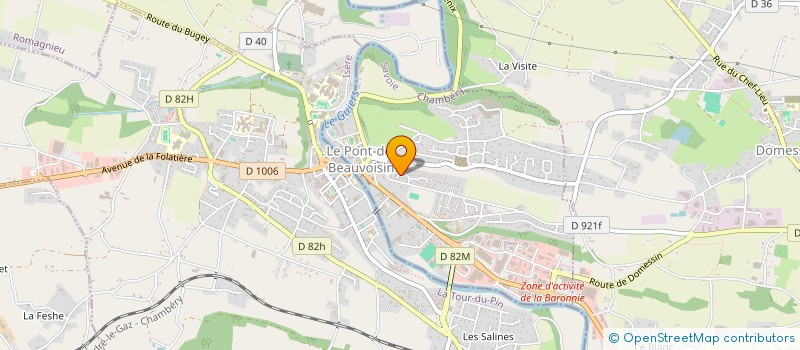 localisation de l'entreprise MADAME CHADIA BEN CHAIB  LE PONT DE BEAUVOISIN