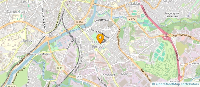 localisation de l'entreprise MADAME CHADIA TOILIBOU à LIMOGES