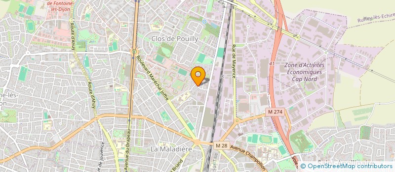 localisation de l'entreprise MADAME CHADYA ARAGOT  DIJON