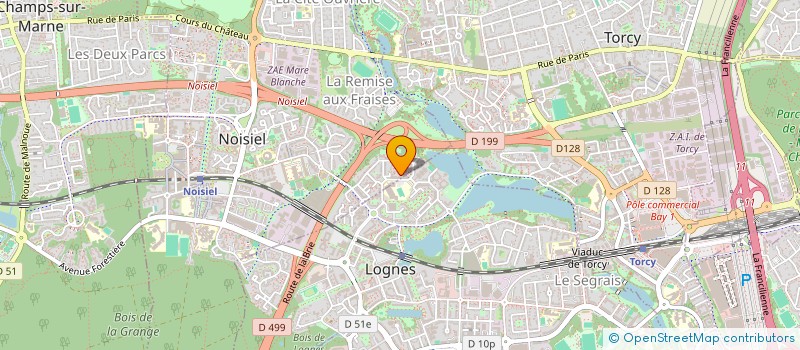 localisation de l'entreprise MADAME CHAFIA ZEGGANE  NOISIEL