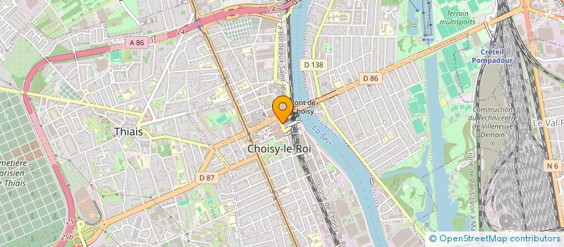 localisation de l'entreprise MADAME CHAFIKA MESSAOUDENE  CHOISY-LE-ROI