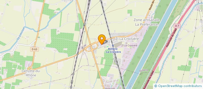 localisation de l'entreprise MADAME CHAFIYA MAAMERI  BOLLENE