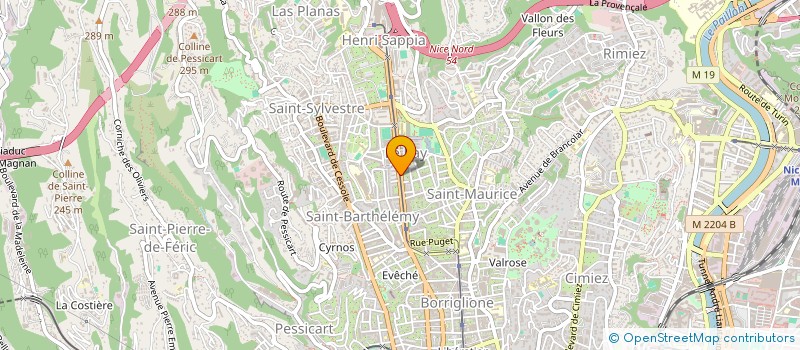 localisation de l'entreprise MADAME CHAHIDA AISSATI à NICE