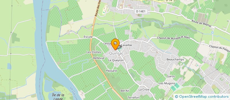 localisation de l'entreprise MADAME CHAHIDA LAMHASNI  QUINSAC