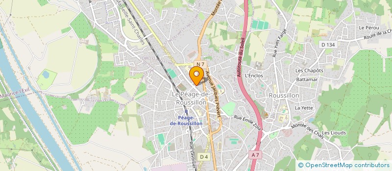 localisation de l'entreprise MADAME CHAHIMA RANARISON  LE PEAGE-DE-ROUSSILLON