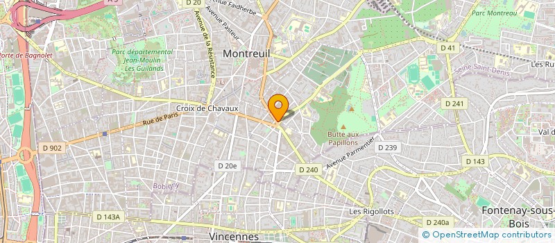 localisation de l'entreprise MADAME CHAHINAIZ MEZAR à MONTREUIL
