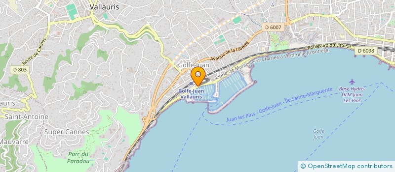 localisation de l'entreprise MADAME CHAHINAZ YADEL à VALLAURIS