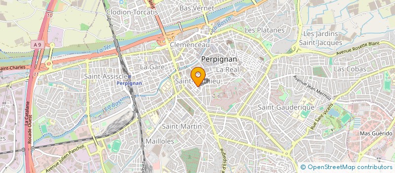 localisation de l'entreprise MADAME CHAHINAZE BEKKOUCHE BENZIANE  PERPIGNAN