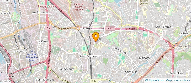 localisation de l'entreprise MADAME CHAHINEZ BOUNAB à MARSEILLE
