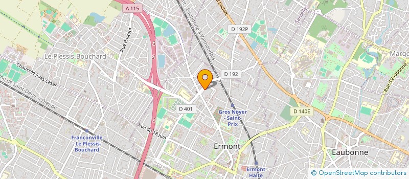 localisation de l'entreprise MADAME CHAHINEZ KETTANE  ERMONT