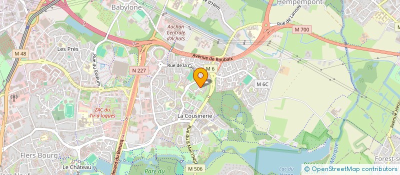 localisation de l'entreprise MADAME CHAHINEZ MENIRI  BAISIEUX