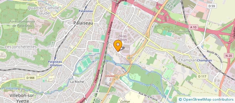 localisation de l'entreprise MADAME CHAHINEZ MOUSSOUNI  PALAISEAU